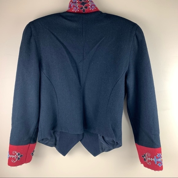 DOUBLE D Ranch Wear I Black Red I Embroidered I Blazer - Picture 3 of 14